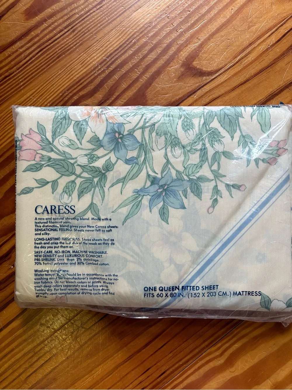 Vintage Caress by Burlington Queen Fitted Sheet - Floral Cream